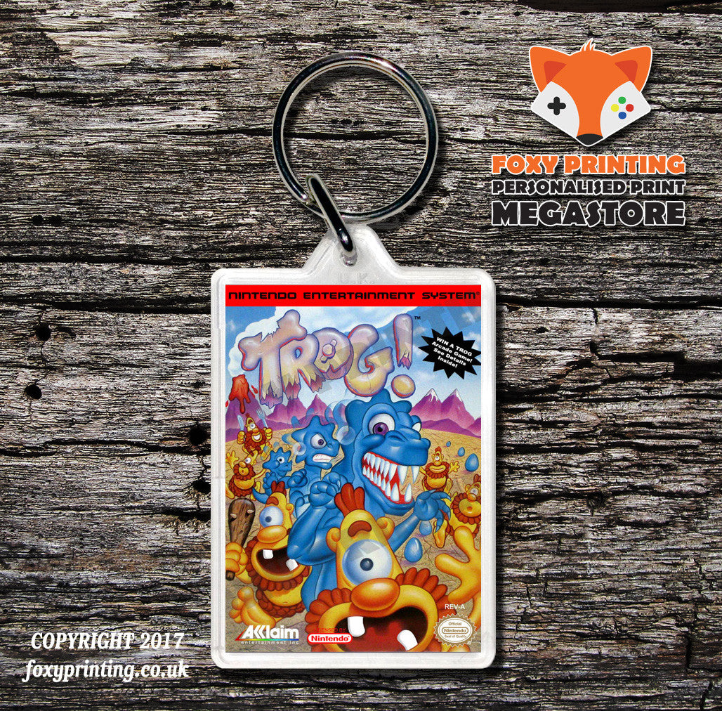 TRACK AND FIELD Retro NES Game Cover Art Gaming Keyring