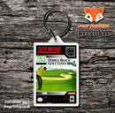 True Golf Pebble Beach Golf Links Game Inspired Retro Gaming Keyring