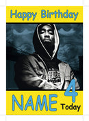 Tupac 2 Personalised Music Style Kids Adult FUNNY Birthday Card