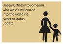 Tweet Or Status INSPIRED Adult Personalised Birthday Card Birthday Card