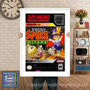 Twisted Tales Of Spike Mcfang Super Nintendo GAME INSPIRED THEME Retro Gaming Poster A4 A3 A2 Or A1