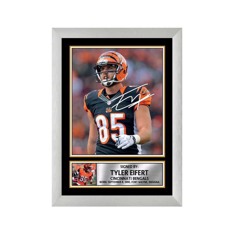 Tyler Eifert Limited Edition Football Signed Print - American Footballer