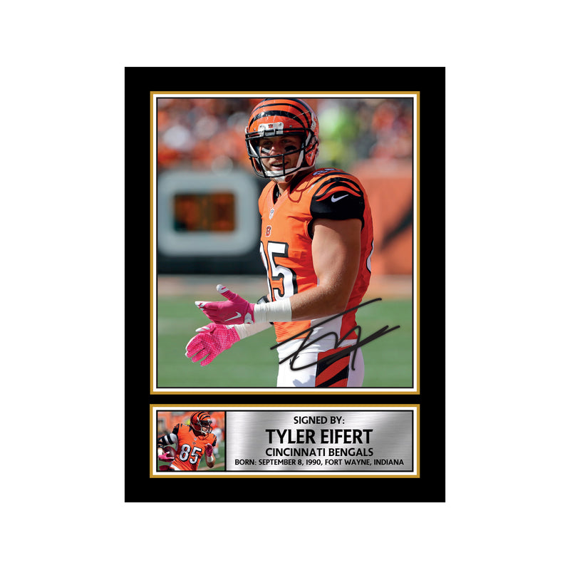 Tyler Eifert 2 Limited Edition Football Signed Print - American Footballer