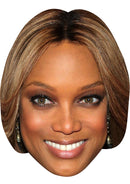TYRA BANKS JB - TV Star Fancy Dress Cardboard Celebrity Party Face Mask