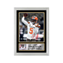 Tyrod Taylor Limited Edition Football Signed Print - American Footballer