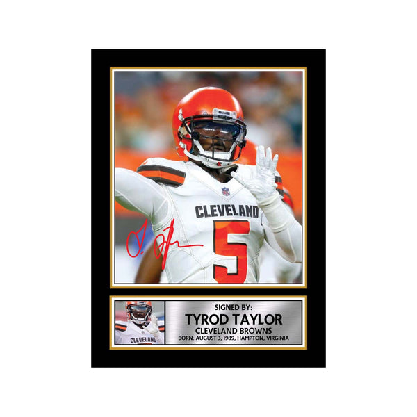 Tyrod Taylor 2 American Football Printed Signature Print