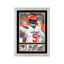 Tyrod Taylor 2 Limited Edition Football Signed Print - American Footballer