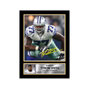 Tyron Smith Limited Edition Football Signed Print - American Footballer