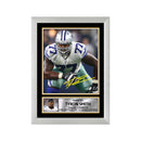 Tyron Smith Limited Edition Football Signed Print - American Footballer
