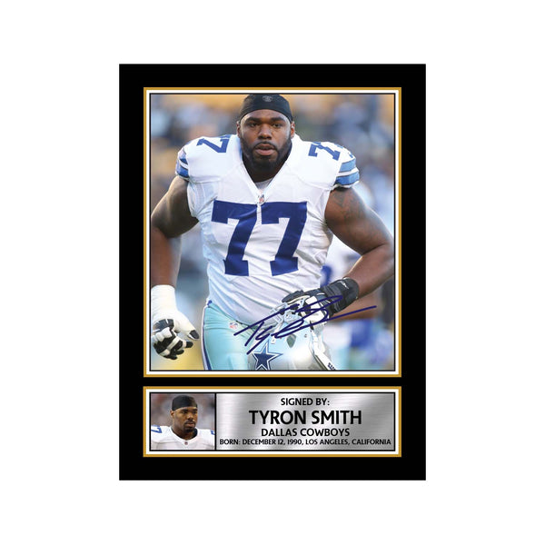 Tyron Smith 2 American Football Printed Signature Print