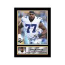 Tyron Smith 2 Limited Edition Football Signed Print - American Footballer