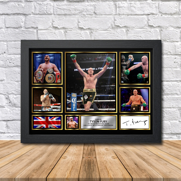 Tyson Fury Printed Signature Print