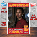 UHURA STAR TREK BM2 THEME INSPIRED Style PERSONALISED Kids Adult FUNNY Birthday Card