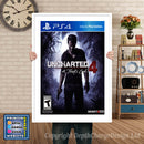 UNCHARTED 4 PS4 GAME INSPIRED THEME PS4 GAME INSPIRED THEME Retro Gaming Poster A4 A3 A2 Or A1