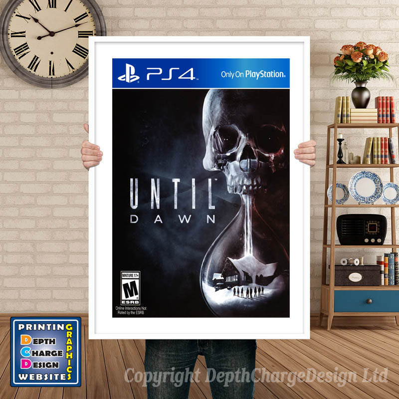 UNTIL DAWN PS4 GAME INSPIRED THEME PS4 GAME INSPIRED THEME Retro Gaming Poster A4 A3 A2 Or A1