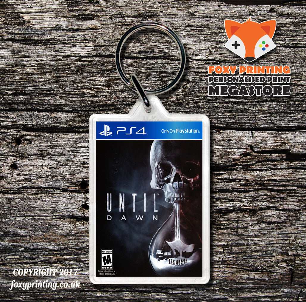 UNTIL DAWN PS4 Game Inspired Retro Gaming Keyring