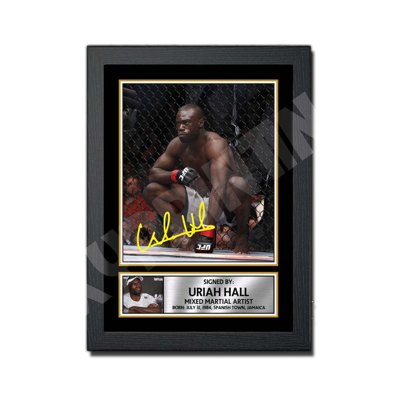 URIAH HALL Limited Edition MMA Wrestler Signed Print - MMA Wrestling