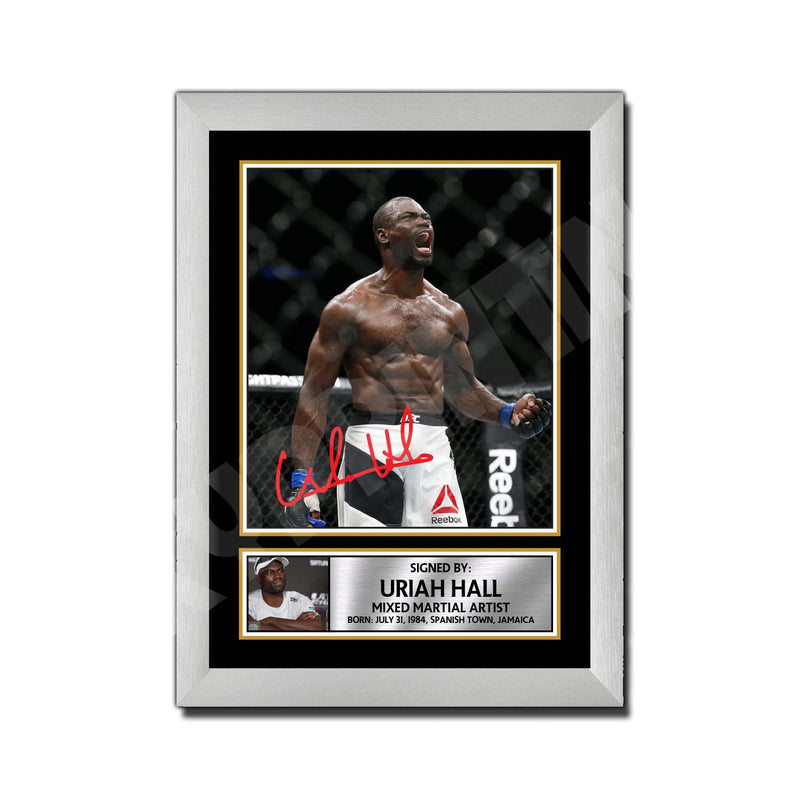 URIAH HALL 2 Limited Edition MMA Wrestler Signed Print - MMA Wrestling