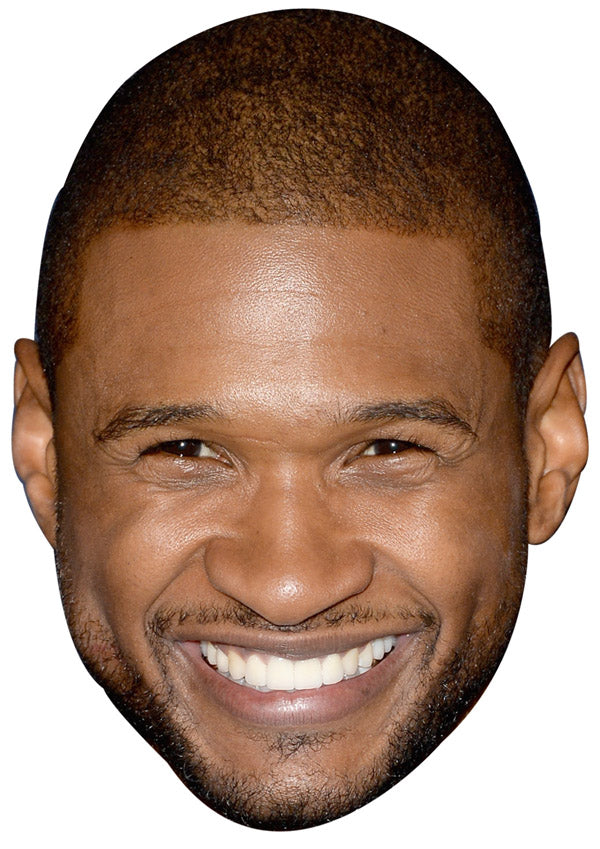 USHER JB - Music Star Fancy Dress Cardboard Celebrity Party Face Mask
