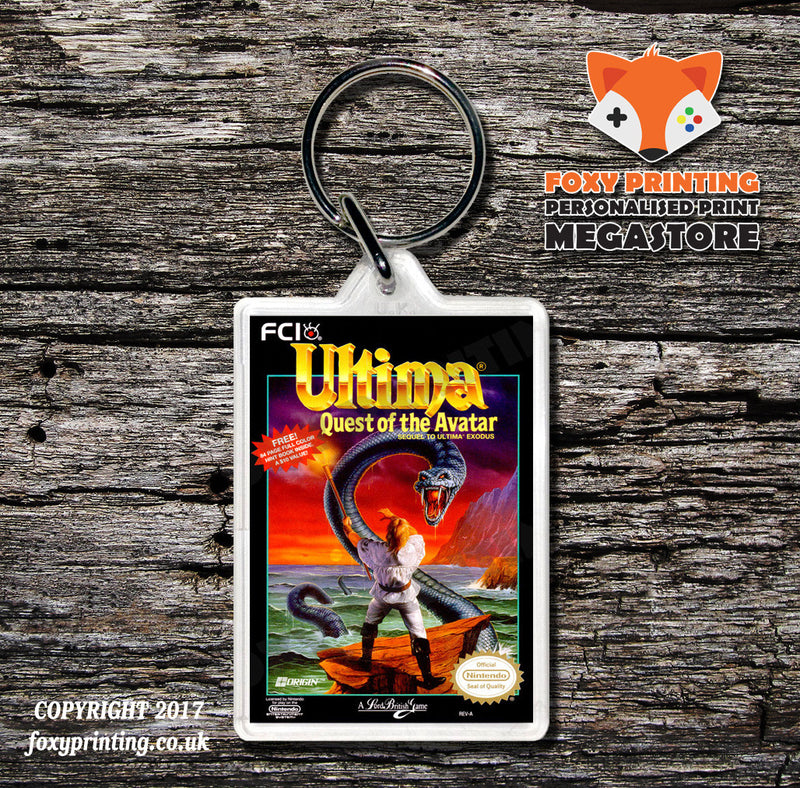 Twin Cobra Retro NES Game Cover Art Gaming Keyring