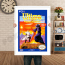 Ultima Retro GAME INSPIRED THEME Nintendo NES Gaming A4 A3 A2 Or A1 Poster Art 602