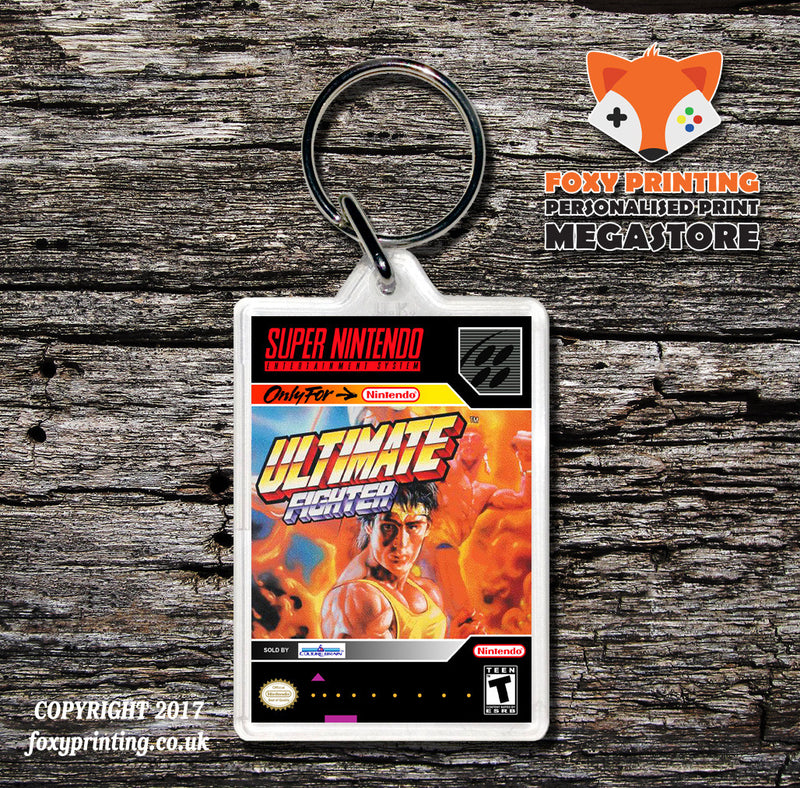 Ultimate Fighter Game Inspired Retro Gaming Keyring