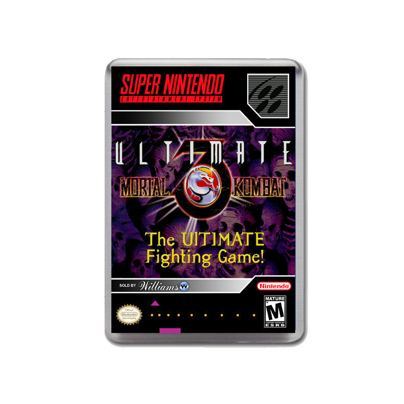 Ultimate Mortal Kombat 3 - SNES GAME inspired Retro Gaming Magnet