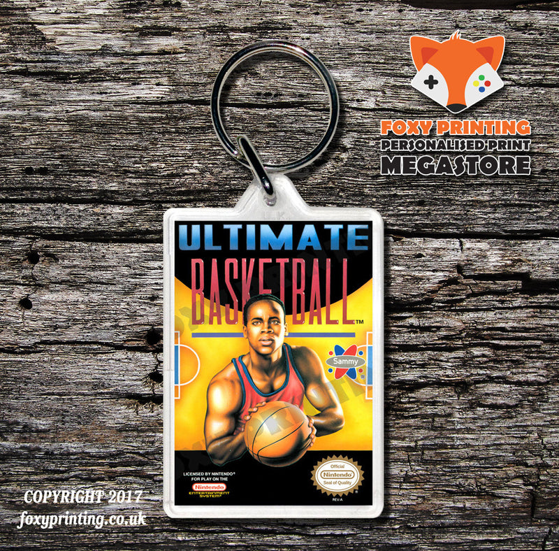Ultimate Air Combat Retro NES Game Cover Art Gaming Keyring