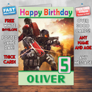 Personalised Umbrella Corps Game Inspired Style Game Kids Inspired Birthday Card (SA)