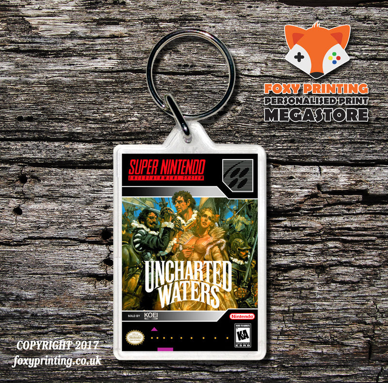 Uncharted Waters Game Inspired Retro Gaming Keyring