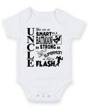 Uncle You're As Smart As Batman Personalised Baby Boy Girl Unisex Short Sleeve Bodysuit
