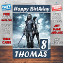 Underworld Movie Theme Style Personalised Kids Inspired Movie Birthday Card (SA)