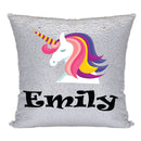 Unicorn 6 BM Personalised Gold Magic Cushion including cushion insert