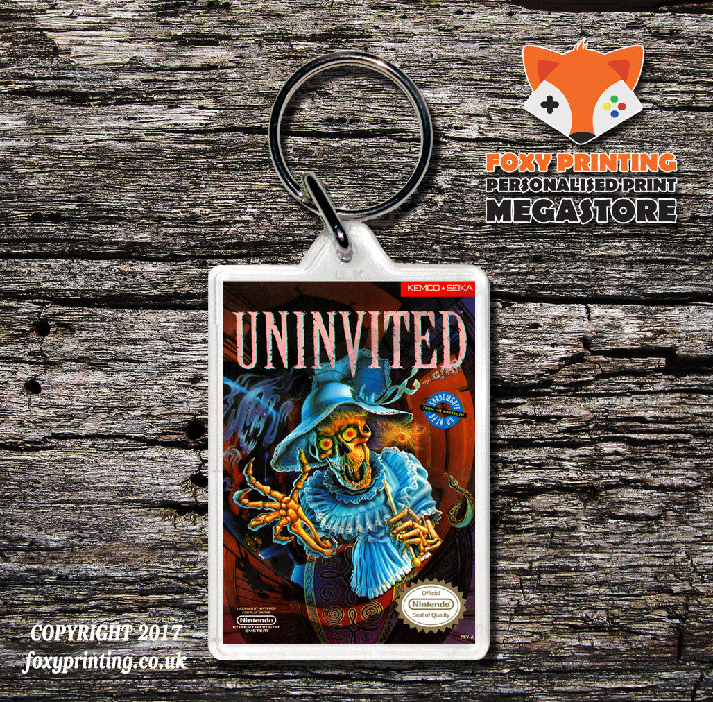 Uncharted Waters Retro NES Game Cover Art Gaming Keyring