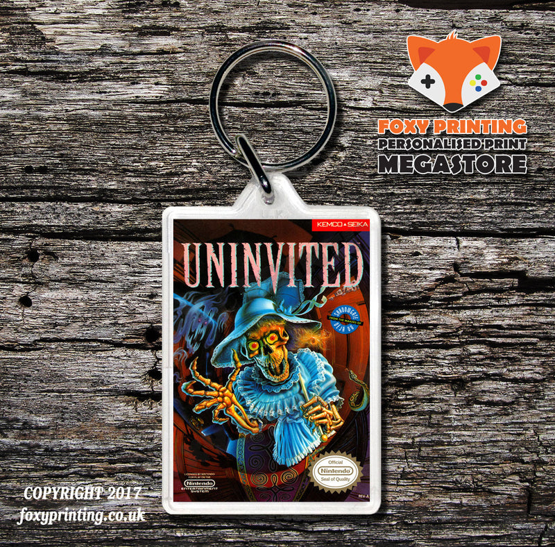 Uncharted Waters Retro NES Game Cover Art Gaming Keyring