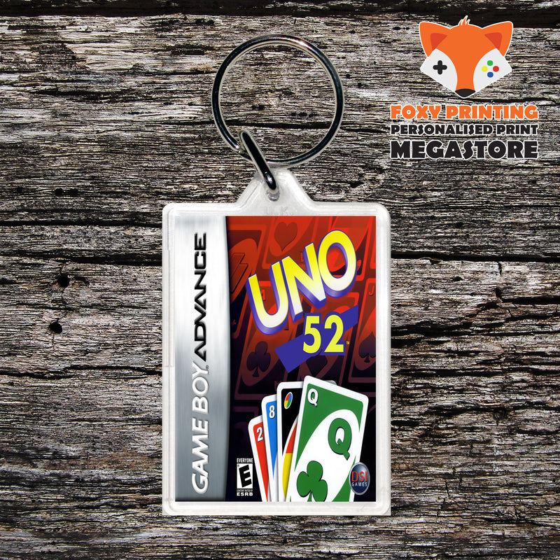 Uno 52 Retro Gaming Keyring