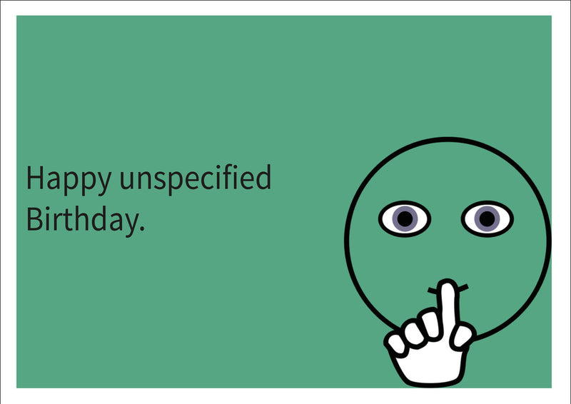 Unspecified Birthday INSPIRED Adult Personalised Birthday Card Birthday Card