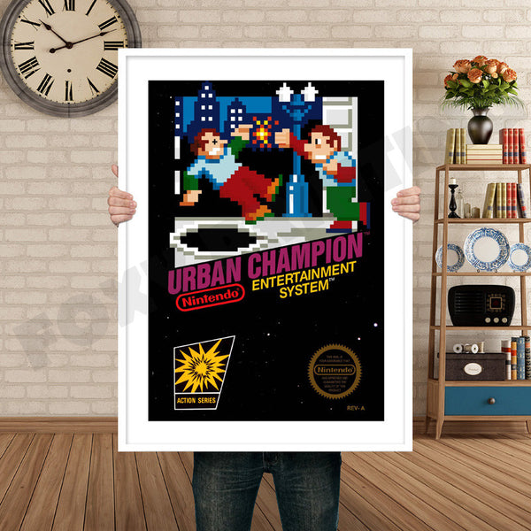 Urban Champion Retro Game Inspired Theme Nintendo NES Gaming