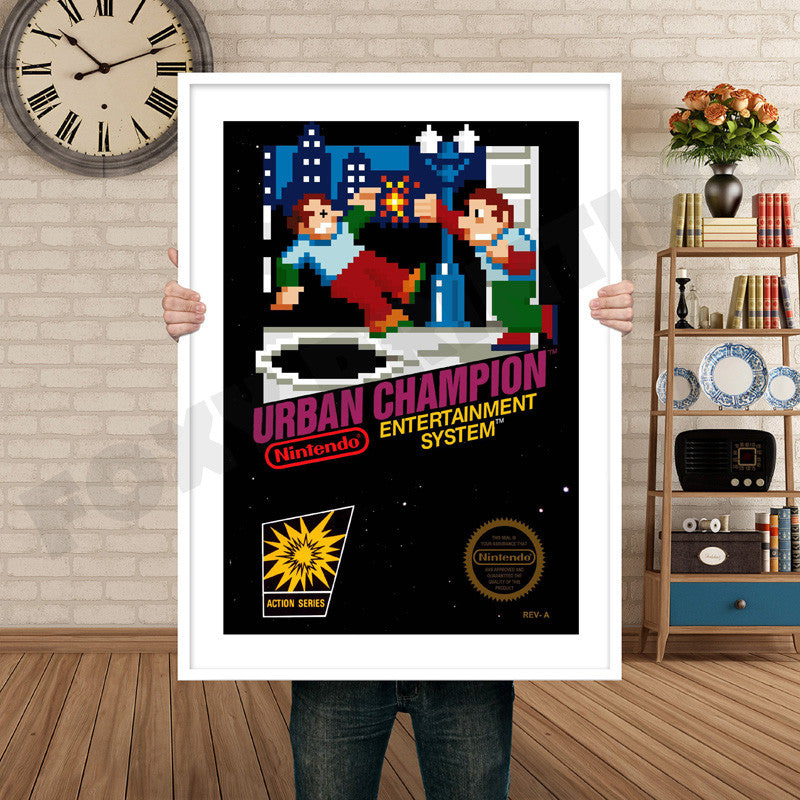 Urban Champion Retro GAME INSPIRED THEME Nintendo NES Gaming A4 A3 A2 Or A1 Poster Art 609