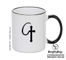 Urine Black Handle Alchemy Mug GOTHIC GOTH HORROR STARS HORROSCOPE BLACK MAGIC MUG