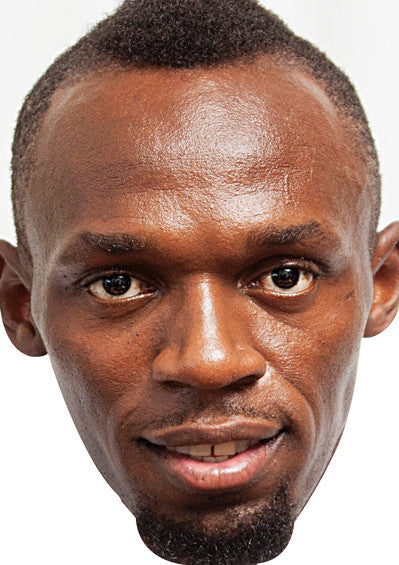 Usain Bolt SPORTS Celebrity Face Mask Fancy Dress Cardboard Costume Mask