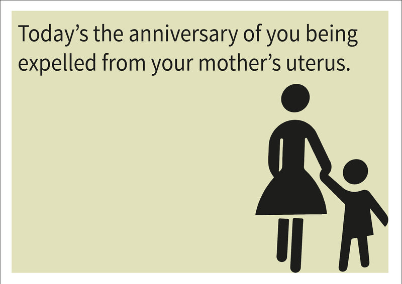 Uterus INSPIRED Adult Personalised Birthday Card Birthday Card