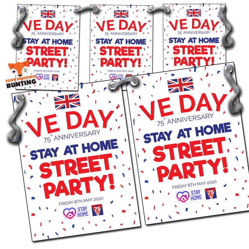 VE Day 2020 Party Bunting Design 3 (Price Per Metre)