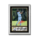 VICTOR DUBUISSON Limited Edition Golfer Signed Print - Golf