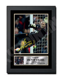 VICTOR VALDES 2 Limited Edition Football Player Signed Print - Football