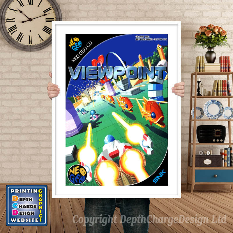 VIEWPOINT NEO GEO GAME INSPIRED THEME Retro Gaming Poster A4 A3 A2 Or A1