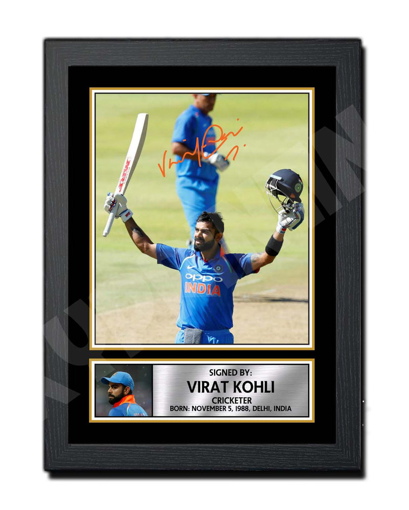 VIRAT KOHLI Limited Edition Cricketer Signed Print - Cricket Player