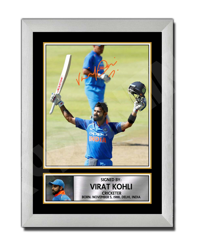 VIRAT KOHLI Limited Edition Cricketer Signed Print - Cricket Player