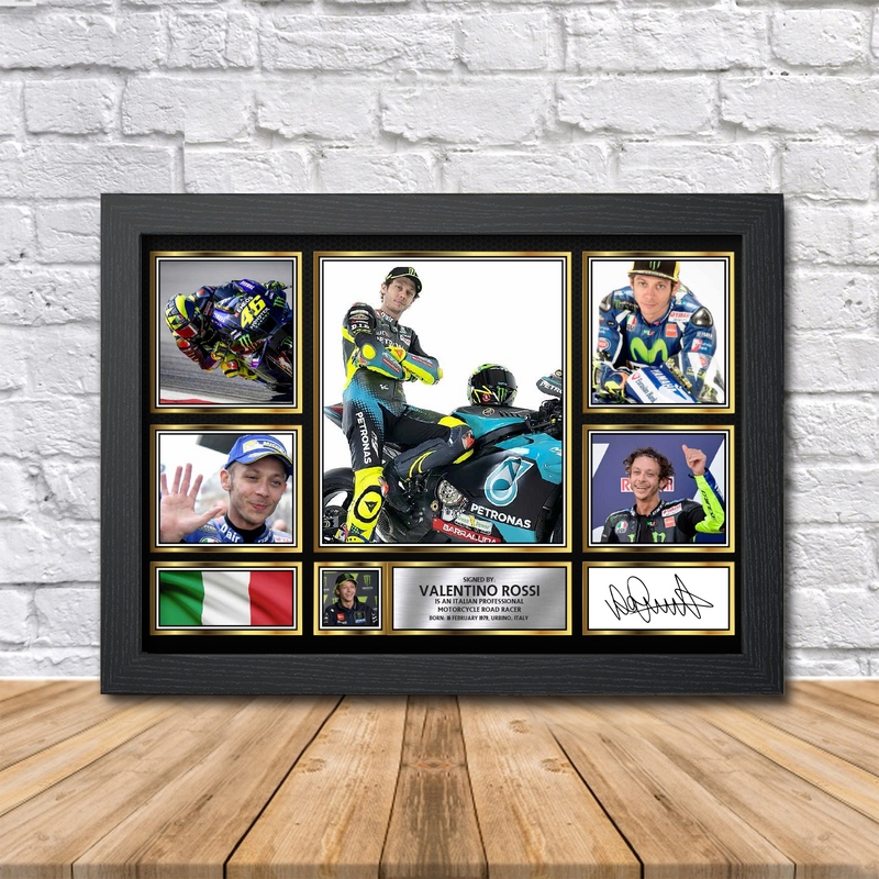 Valentino Rossi Limited Edition Signed Print