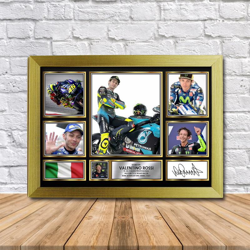 Valentino Rossi Limited Edition Signed Print